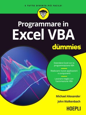 cover image of Programmare in Excel VBA For Dummies
